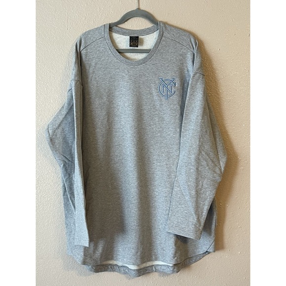 Men's 2XL NWOT New York City FC Adidas Tango‎ Sweat Long Sleeve Training Jersey